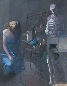 Arno Rink 'Atelier III', Öl auf Leinwand, 180 x 140 cm, 2012 Arno Rink 'Atelier III', Öl auf Leinwand, 180 x 140 cm, 2012