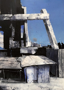 THOMAS KLEEMANN 'Reihe Optimisten des Willens IV', 2019, Mischtechnik auf Leinwand, 100x70cm THOMAS KLEEMANN 'Reihe Optimisten des Willens IV', 2019, Mischtechnik auf Leinwand, 100x70cm